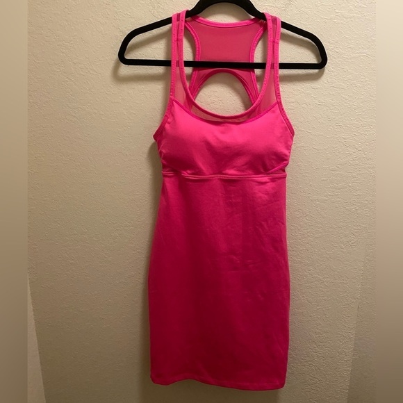 Fabletics Hot Pink Tropez Bodycon Dress - Picture 4 of 9